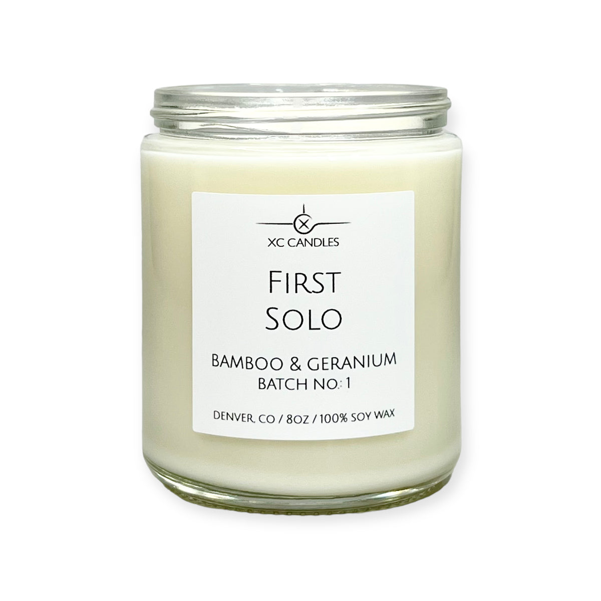 FIRST SOLO — Bamboo & Geranium – XC CANDLES