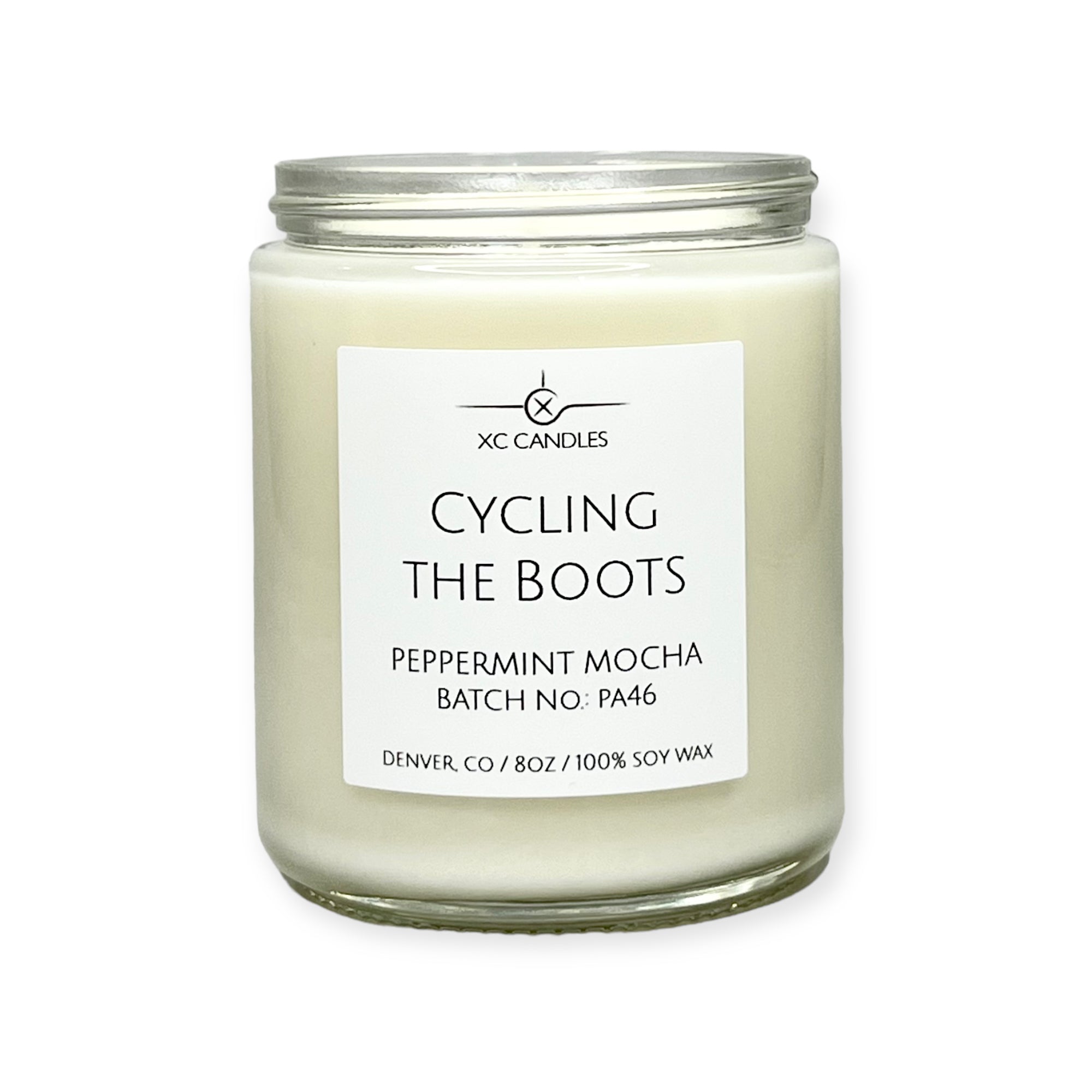 キャンドル CYCLING THE BOOTS — Peppermint Mocha – XC CANDLES