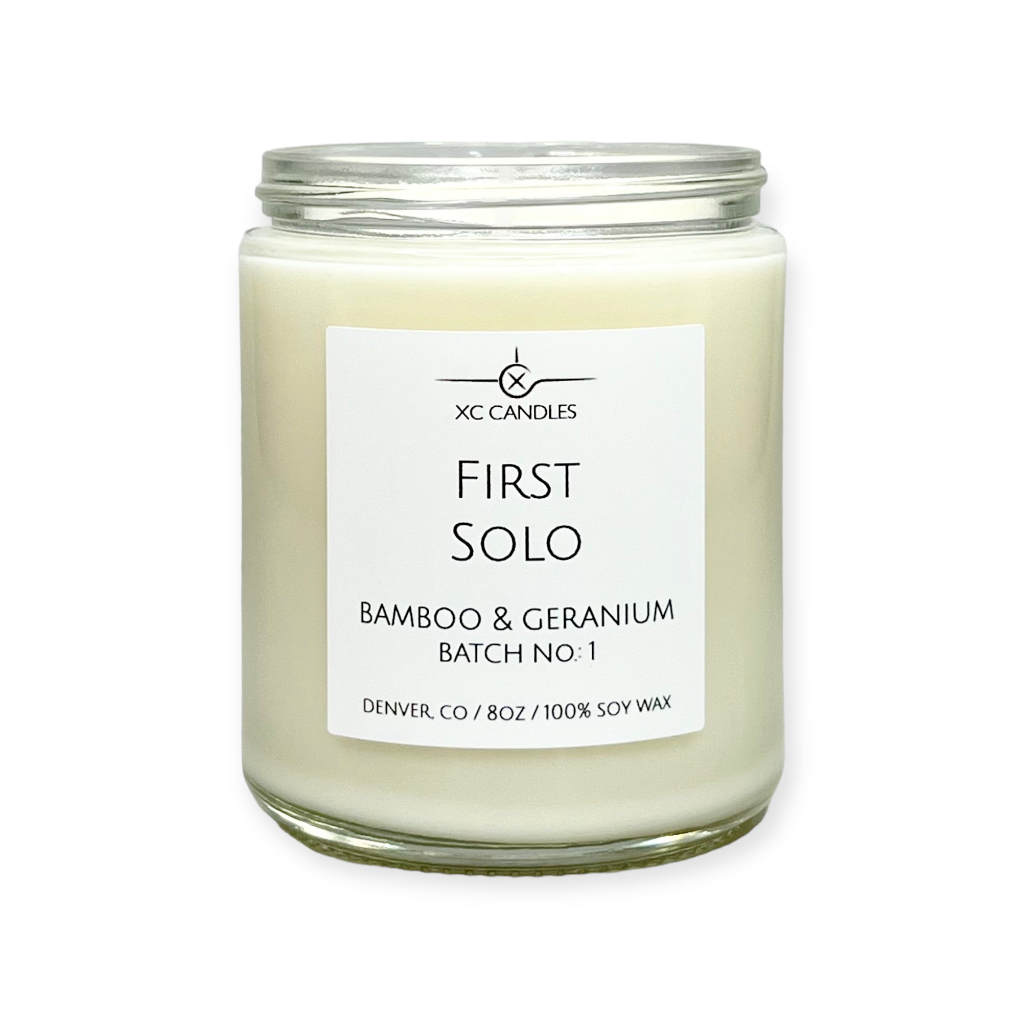 FIRST SOLO — Bamboo & Geranium – XC CANDLES